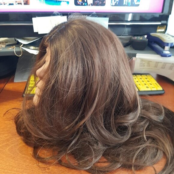 NEW TAG !  Eawwii Long 29 Inch Hair Curly Wig Drak Blonde main image 5